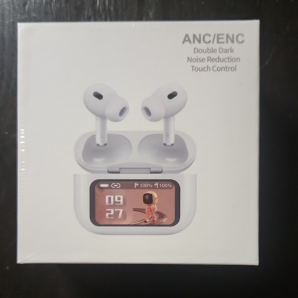 Wireless Earbuds with Touch Control - White